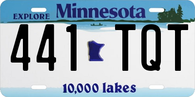 MN license plate 441TQT