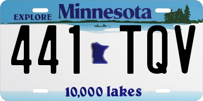 MN license plate 441TQV