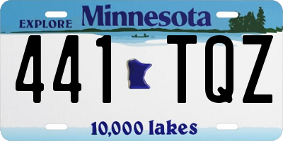 MN license plate 441TQZ