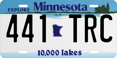 MN license plate 441TRC