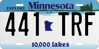 MN license plate 441TRF