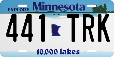 MN license plate 441TRK
