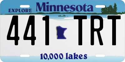 MN license plate 441TRT