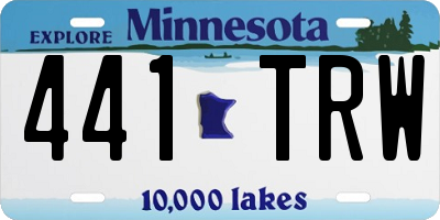 MN license plate 441TRW
