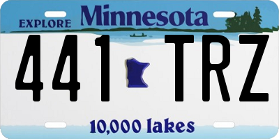 MN license plate 441TRZ