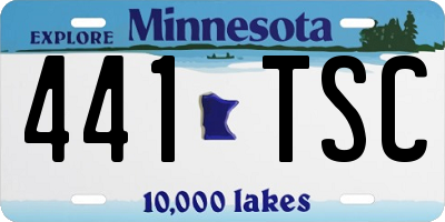MN license plate 441TSC