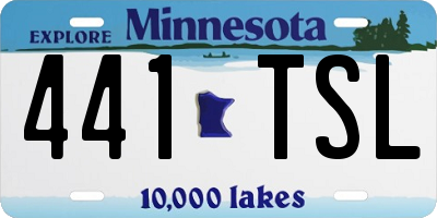 MN license plate 441TSL