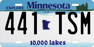 MN license plate 441TSM