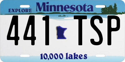 MN license plate 441TSP