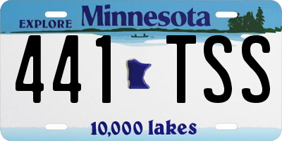 MN license plate 441TSS