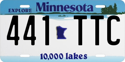 MN license plate 441TTC