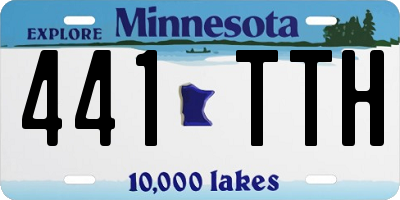 MN license plate 441TTH