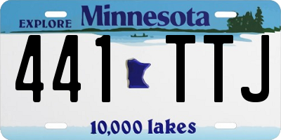 MN license plate 441TTJ