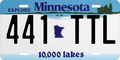 MN license plate 441TTL