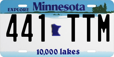 MN license plate 441TTM
