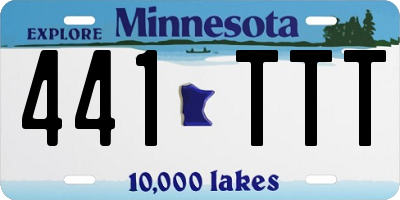 MN license plate 441TTT