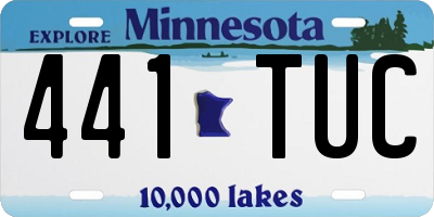 MN license plate 441TUC