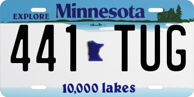 MN license plate 441TUG