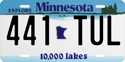 MN license plate 441TUL
