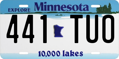 MN license plate 441TUO