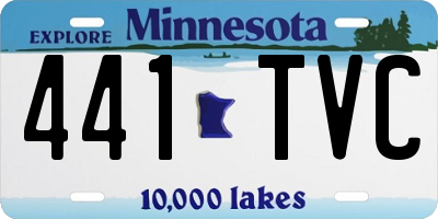 MN license plate 441TVC