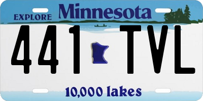 MN license plate 441TVL
