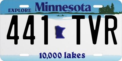 MN license plate 441TVR