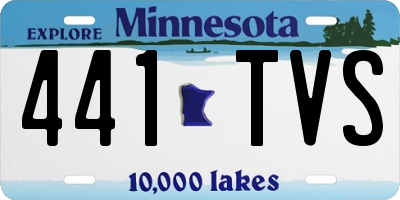 MN license plate 441TVS