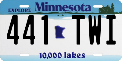 MN license plate 441TWI