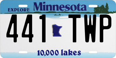 MN license plate 441TWP