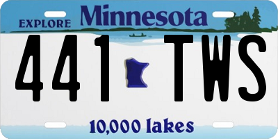MN license plate 441TWS