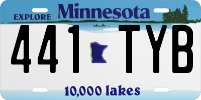 MN license plate 441TYB
