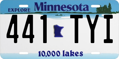 MN license plate 441TYI