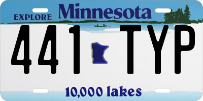 MN license plate 441TYP