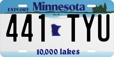 MN license plate 441TYU
