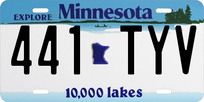 MN license plate 441TYV