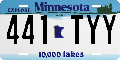 MN license plate 441TYY