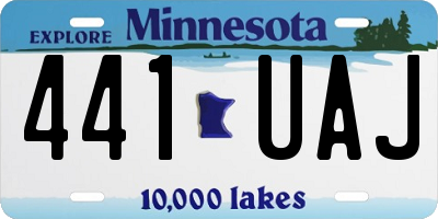 MN license plate 441UAJ
