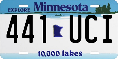 MN license plate 441UCI