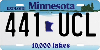 MN license plate 441UCL