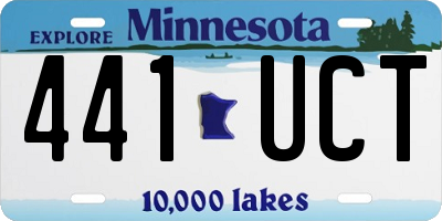 MN license plate 441UCT