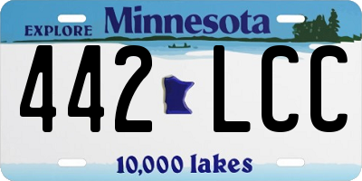 MN license plate 442LCC