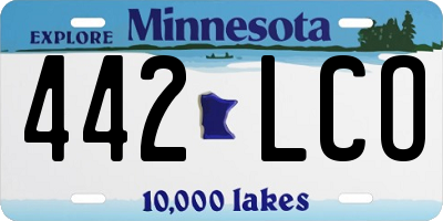 MN license plate 442LCO