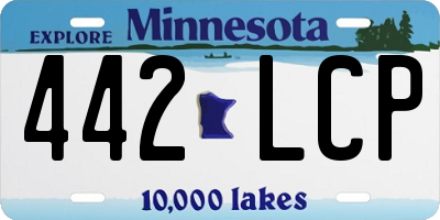 MN license plate 442LCP