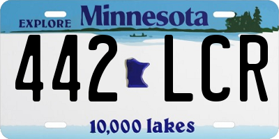 MN license plate 442LCR