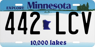 MN license plate 442LCV