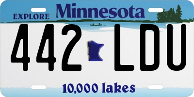 MN license plate 442LDU
