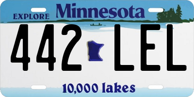 MN license plate 442LEL