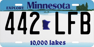 MN license plate 442LFB