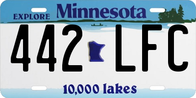 MN license plate 442LFC